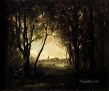 カミーユ 湖のある風景 外光 ロマン主義 ジャン・バティスト・カミーユ・コロー Oil Paintings